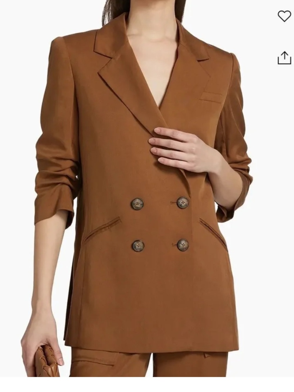 NWT 🥃🥃 Veronica Beard Double-Breasted Womens Blazer Jacket in Camel size 12